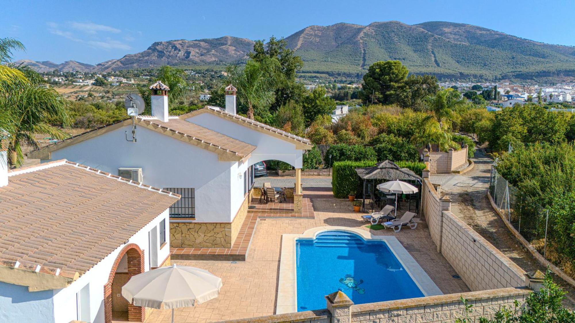 Casa Rural Tipica Andaluza, Wifi,Piscina, Barbacoa, Aire Acondicionado, 5Min Centros Alhaurín el Grande Exterior foto